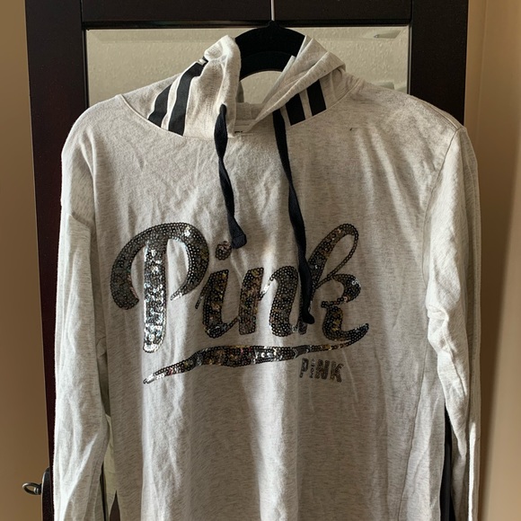 pink victoria secret hoodie